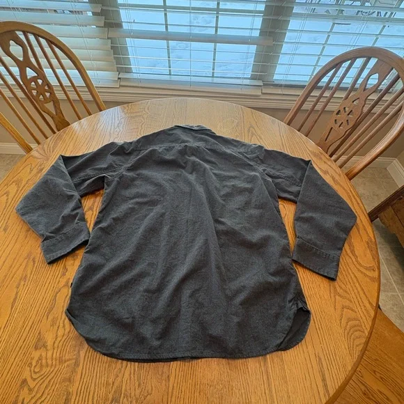 Mountain Hardware Gray Plusher Men’s Long Sleeve Soft Flannel Shirt L - Picture 3 of 7